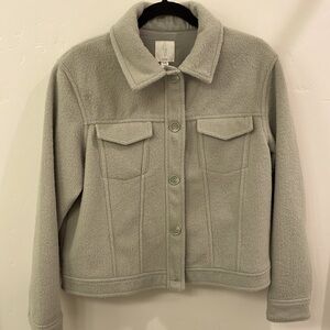 Sage Green Felt Jacket